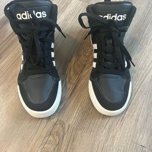 Adidas high tops. Size 5.5 boys. Compatible to a women’s 6.5.